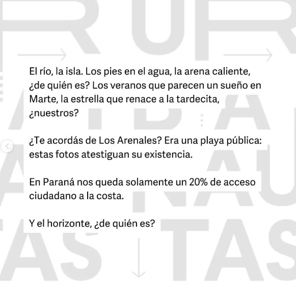 Panfleto compartido en la red social Instagram