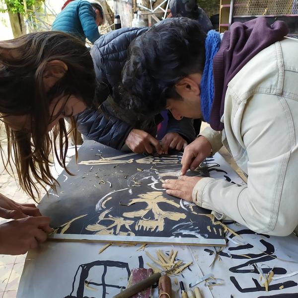 Xilografiando en conjunto